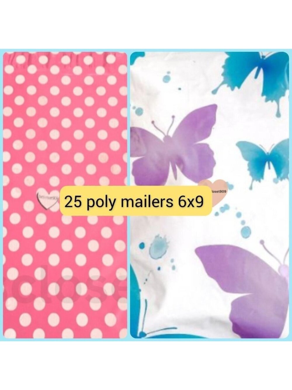 25 Poly Mailers Size 6x9